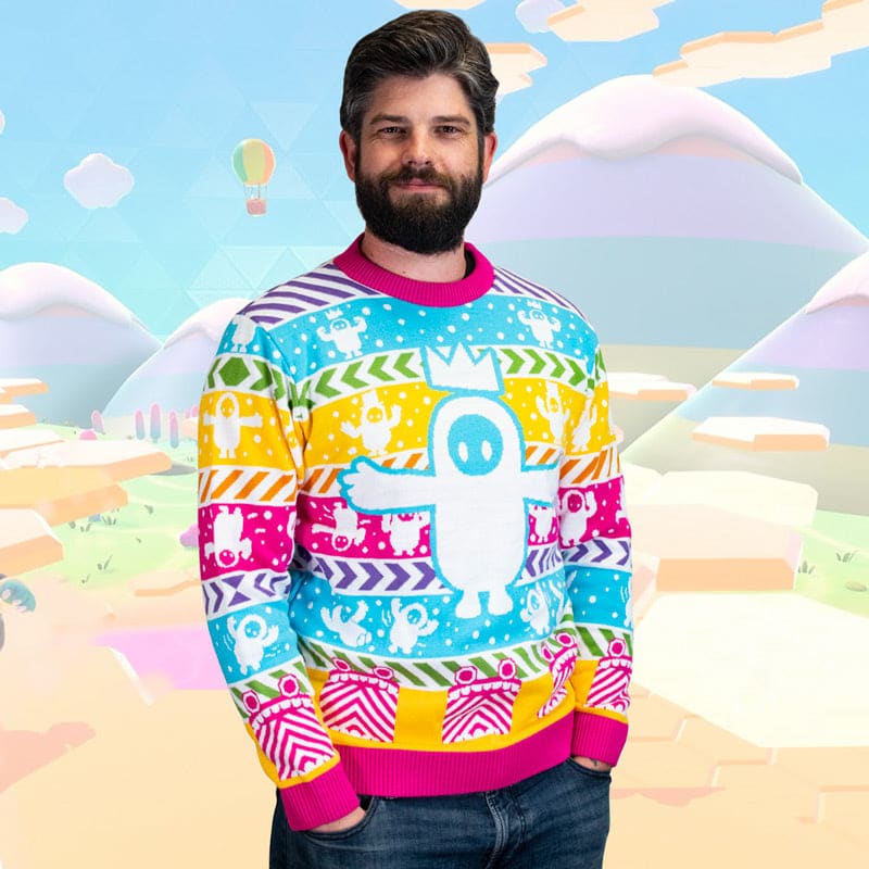 numskull-fall-guys-christmas-jumper-weihnachtspullover-strick image 6