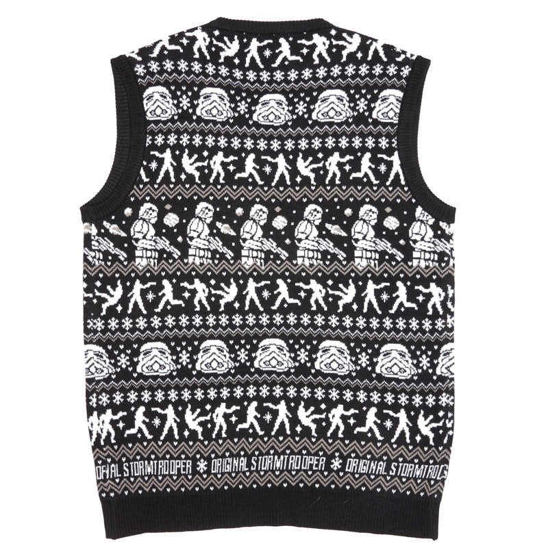 original-stormtrooper-christmas-strickweste-top-schwarz-wei image 8