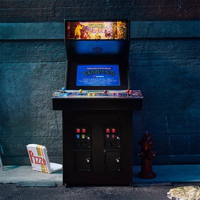 numskull-quarter-arcades-tmnt-arcade-automat-1-4-mit-hocker image 1