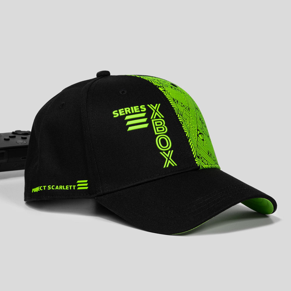 numskull-xbox-core-pattern-snapback-cap-schwarz-gr-n-one-size image 2