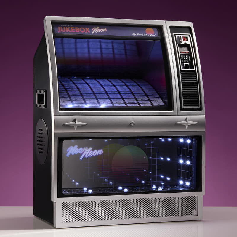 numskull-quarter-arcades-mini-jukebox-bluetooth-neon-80s image 2