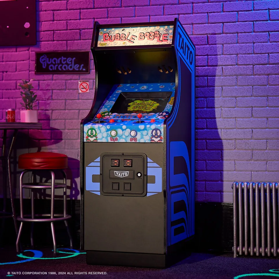 numskull-taito-bubble-bobble-quarter-arcade-cabinet-spielbar image 1