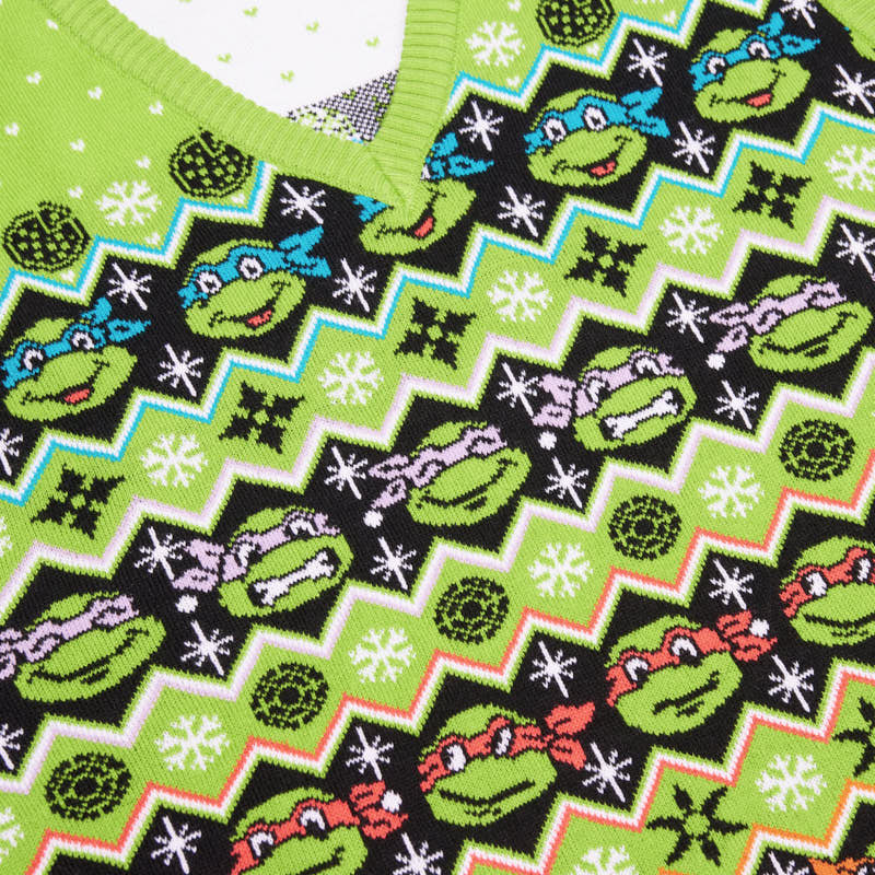teenage-mutant-ninja-turtles-christmas-strickweste-acryl-unisex image 3