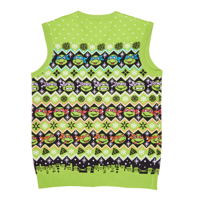 teenage-mutant-ninja-turtles-christmas-strickweste-acryl-unisex image 6